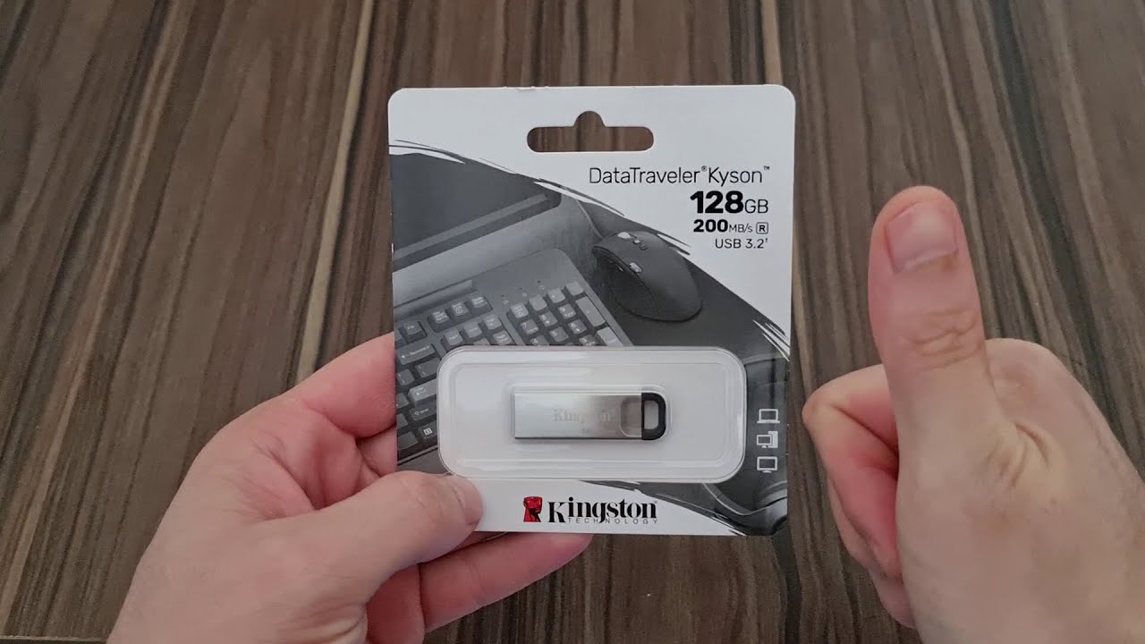 USB Flash Drive Kingston Kyson 128GB - 2023 - Portuguese