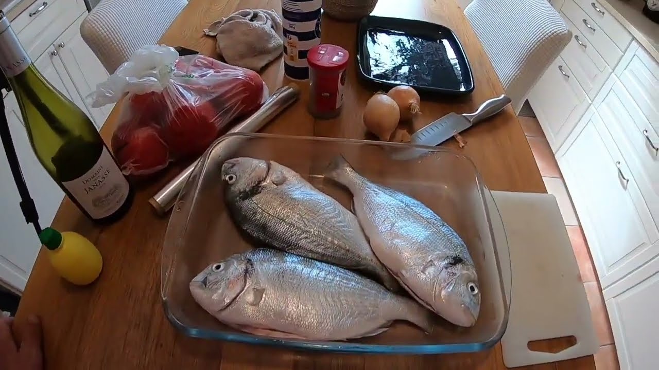 DAURADES AU FOUR  : RECETTE SIMPLE ET TRES BONNE