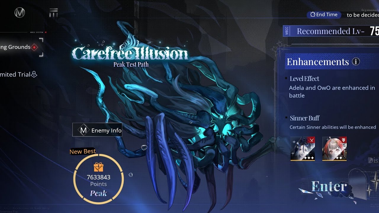 No Enfer+ Nox - Carefree Illusion Peak Test Path - Adela và OwO PTP