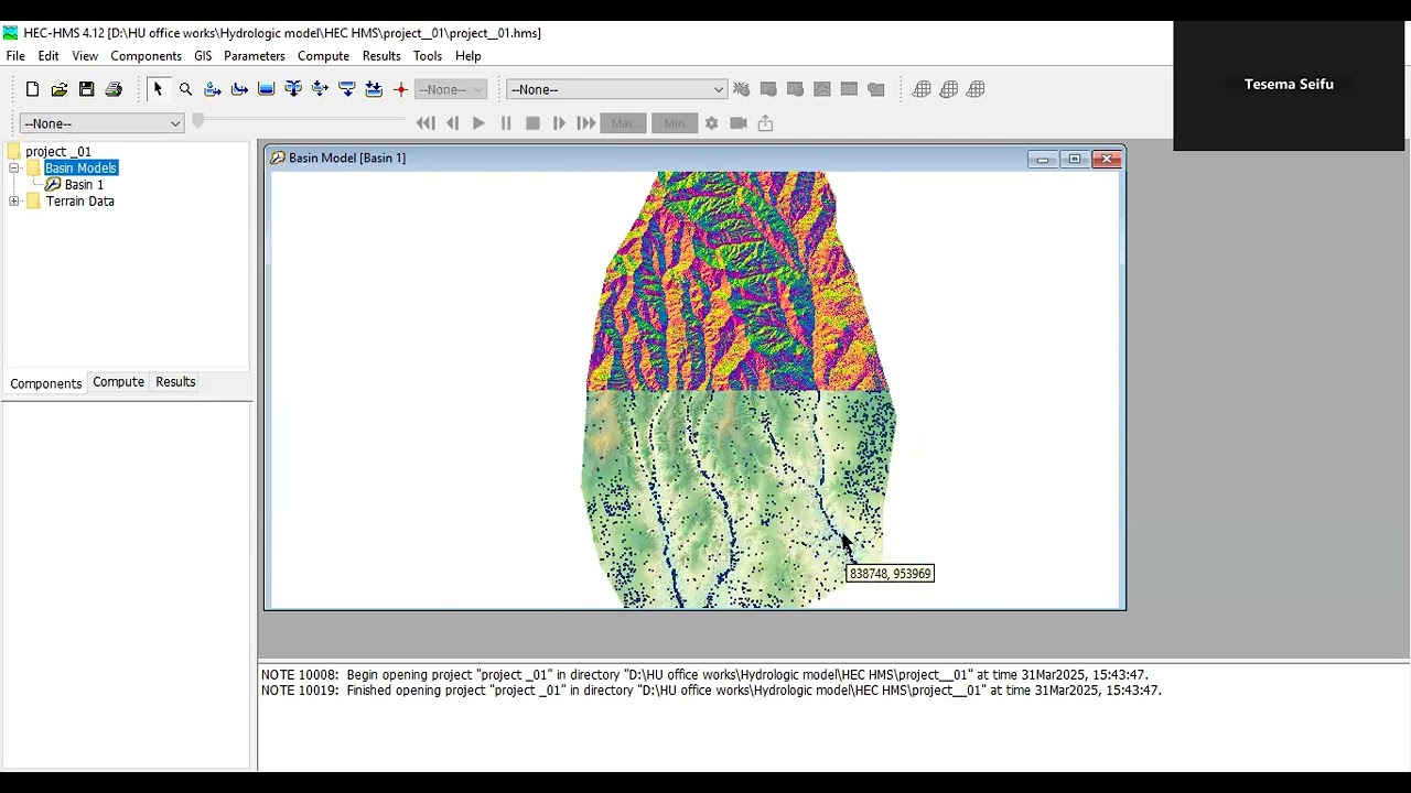 HEC HMS for Watershed delineation