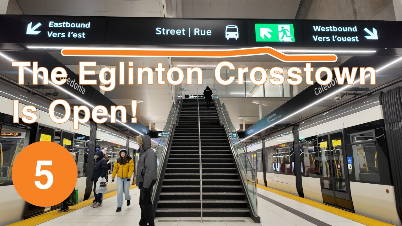 На борту поезда Eglinton Crosstown!