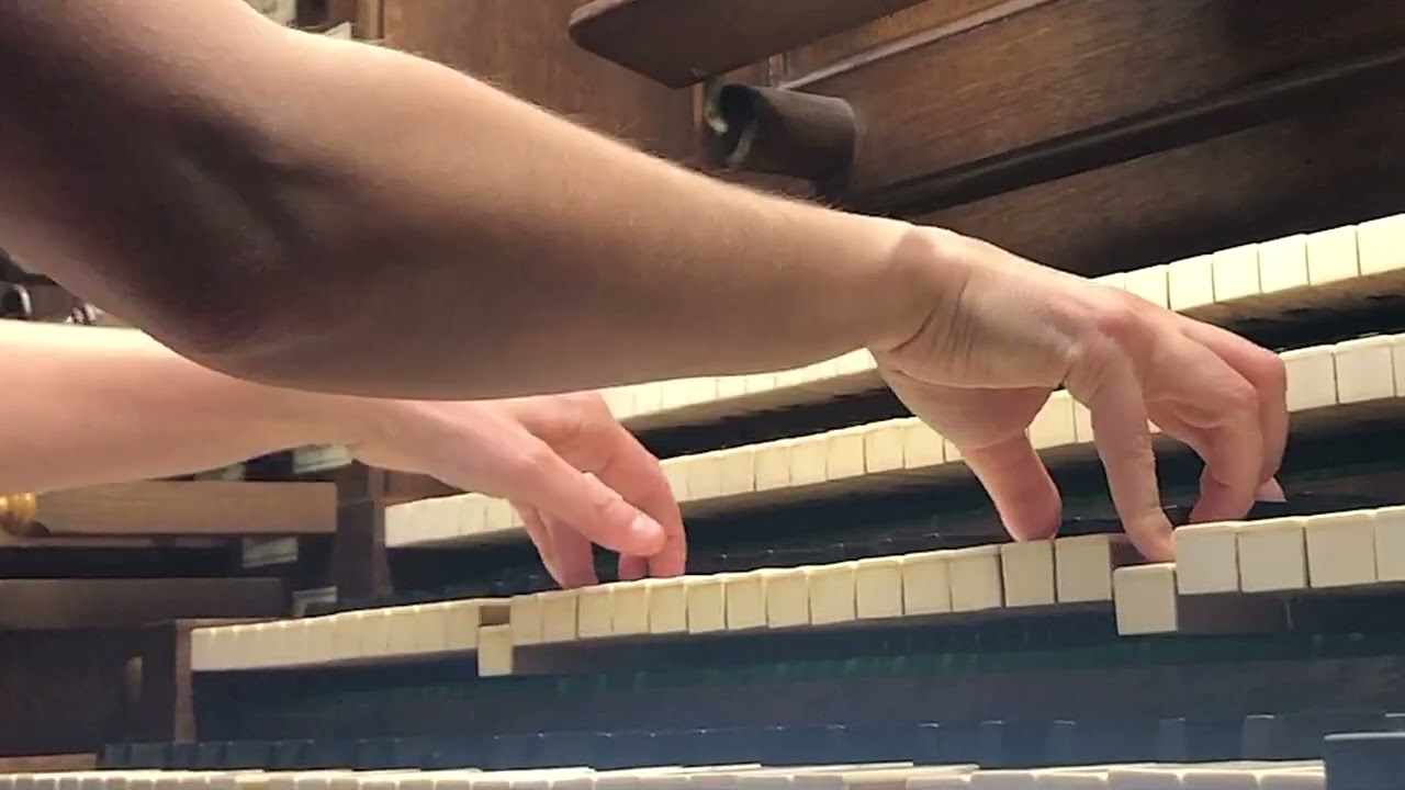 W.F. & J.S. Bach  - Allemande in G minor, BWV 836 (Anne-Isabelle de Parcevaux, organ)