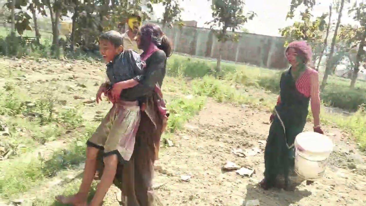 वीडियो देखने में मजा आ जाएगा ❤️😄😃🤪होली भाग 2🤭😷