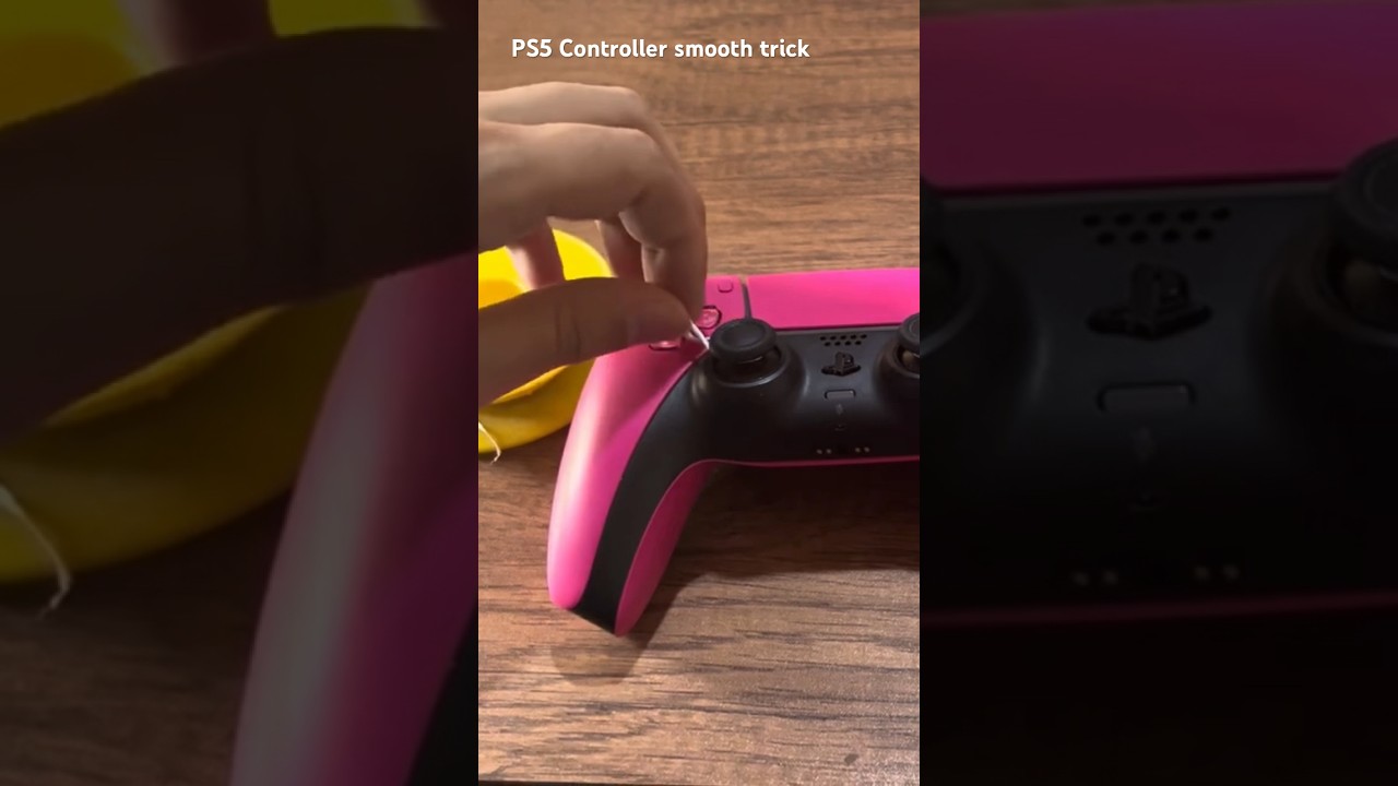 PS5 Controller Analog Sticks Rubber Smooth easy trick. Makes Drifting smoother #controller PS5 Stick