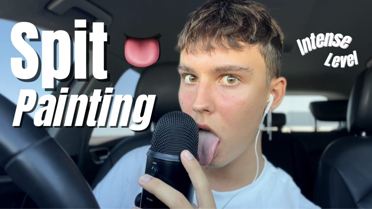 ASMR | EXTREME SPIT PAINTING with INTENSE level of Mouth Sounds 🤤