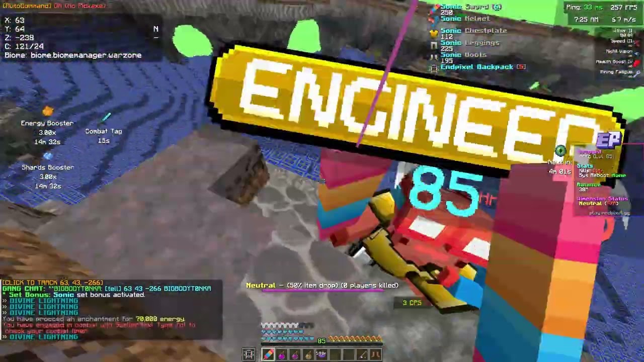 Endpixel map #5 | Koth/PvP/P1 levelcap mining *NEW COSMIC PRISONS*