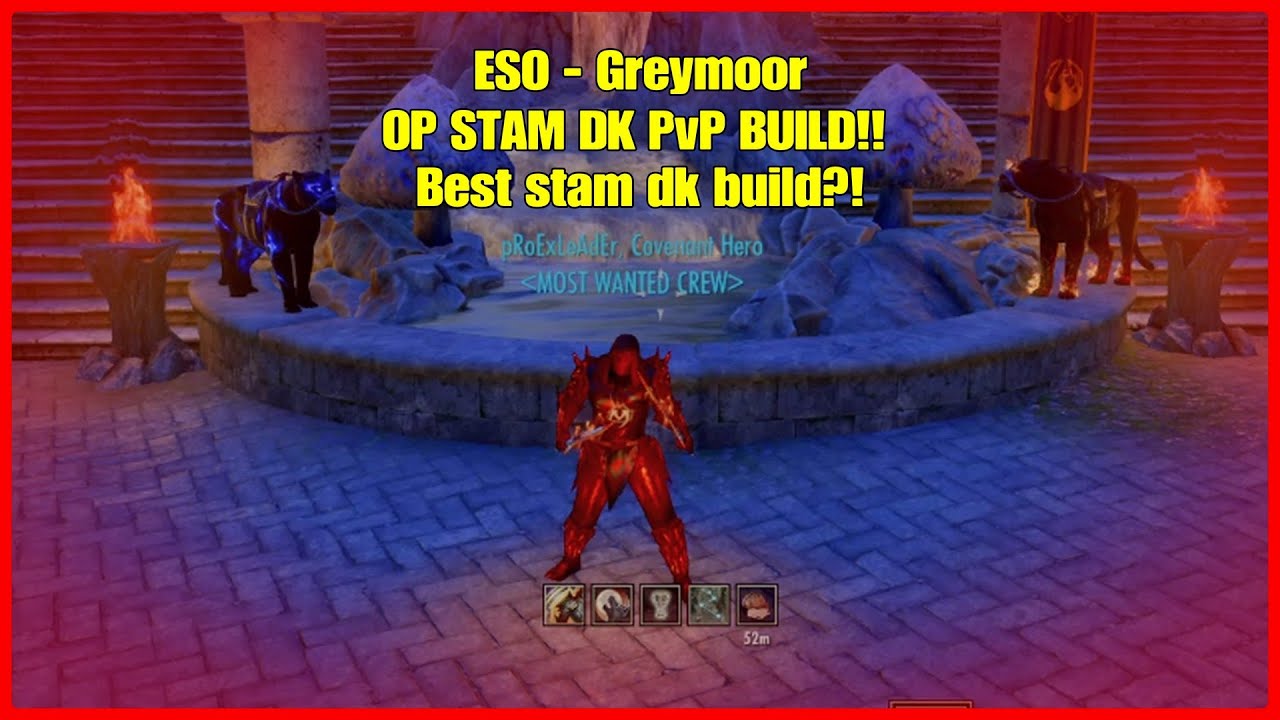 ESO - Greymoor - OP STAM DK PvP BUILD - Best stam dk build?!