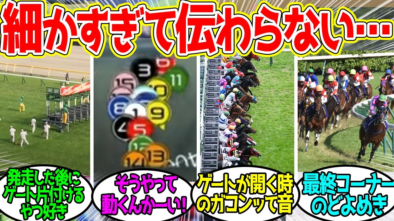 細かすぎて伝わらない『競馬で好きなところ』挙げてけ！に対するみんなの反応！【競馬 の反応集】