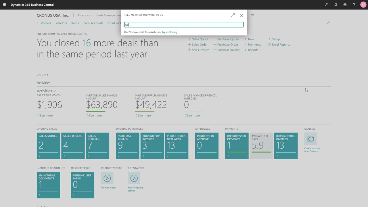 Dynamics 365 Business Central - Receive Multiple Orders at once with a Warehouse Receipt Document
