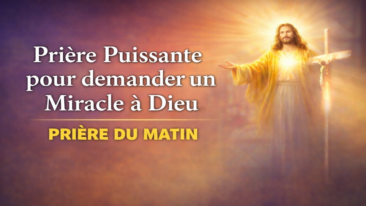 🙏 Prière puissante pour demander un miracle à Dieu ✝️ - Prière du Matin