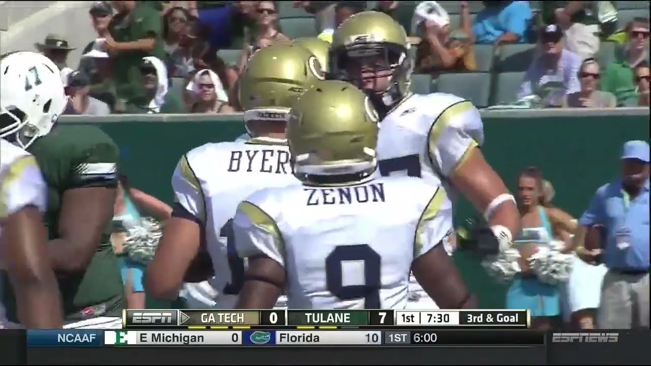 Georgia Tech Offense vs Tulane 2014