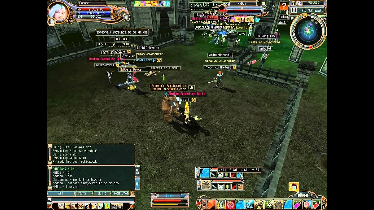 Elementalist VS Royal Knight 160+