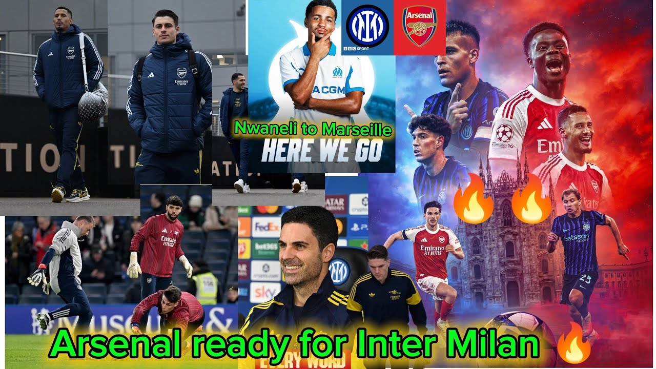 Arsenal Ready for Inter Milan 🔥 Nwaneri to Marseille? Training & Champions League Update