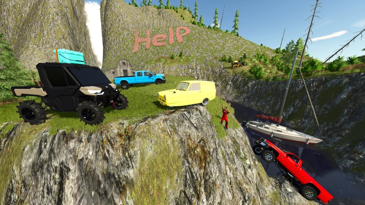 Searching Flooded River for Lost Camper | Farming Simulator 25