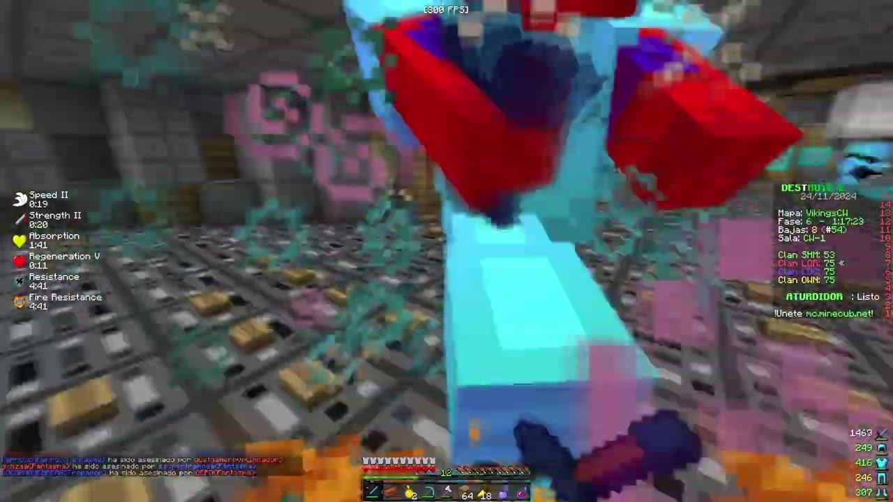 CW MINECUB | LQR - LDC - OWN - SHM  | 7 MINUTOS DE FULL PVP 😎