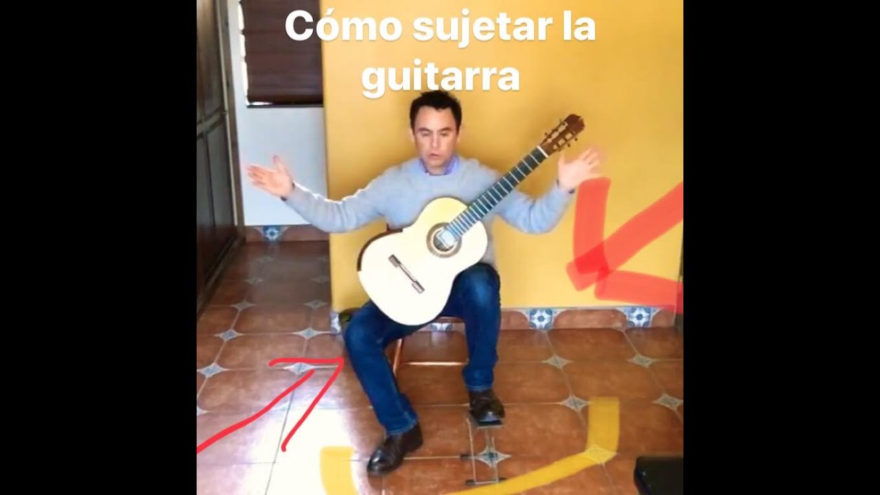 Como sujetar la Guitarra, muy importante! Clase de Guitarra Rafael Elizondo