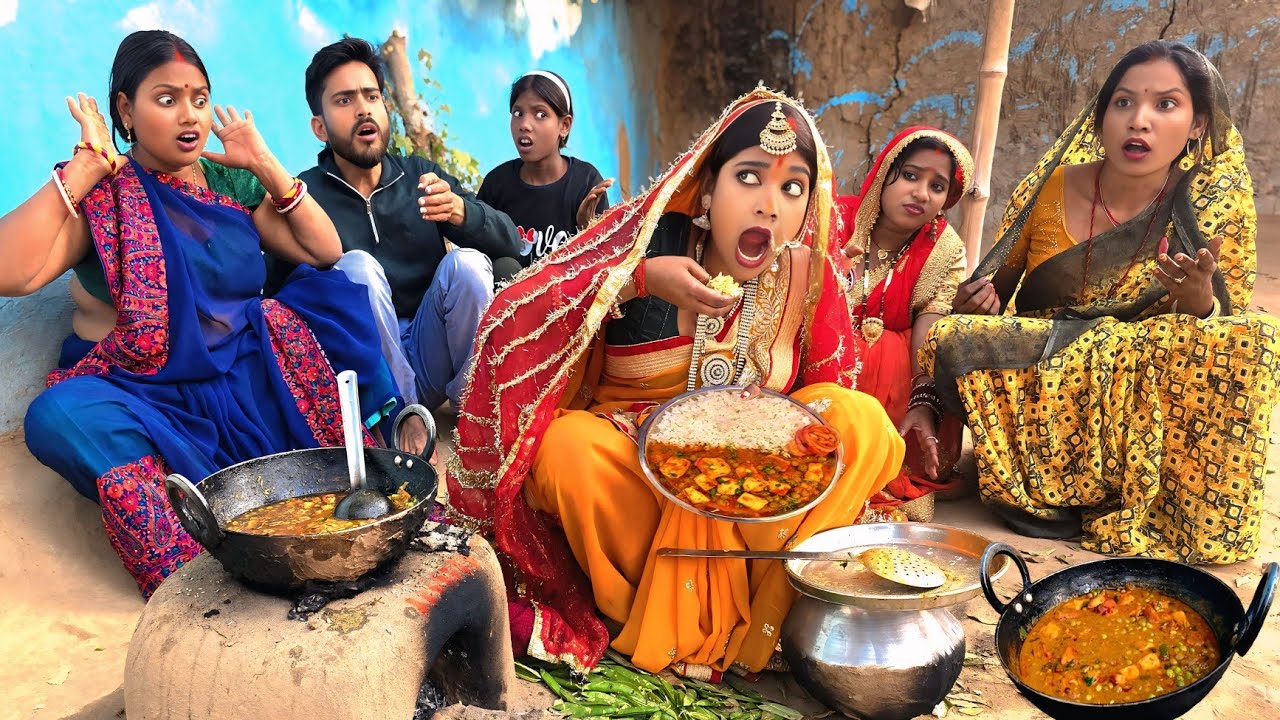 चटनी दुल्हन ससुराल आते ही चुहानी में घुस कर खाने लगी सारा खाना जुठा कर दी ।। KHUSHI SINGH MASTI