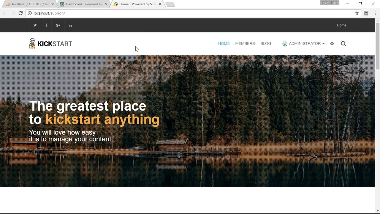 How to Install Subrion using Xampp