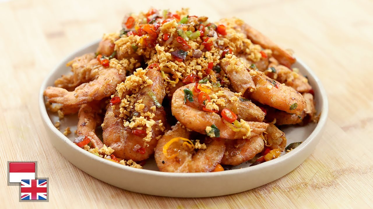 Makan Dengan Kulitnya! Resep UDANG CABAI GARAM: 100% Gurih Renyah! [Ala Resto]
