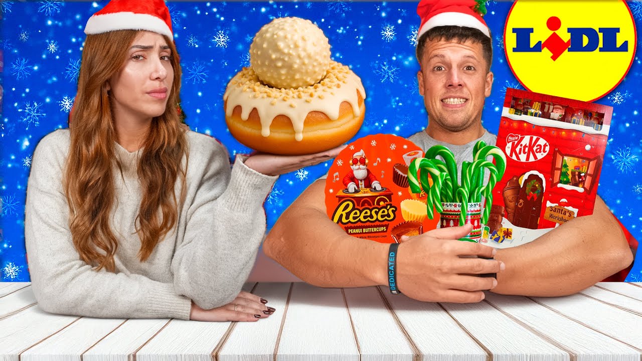 PROVÁMOS DOCES DE NATAL ESTRANHOS DO LIDL! 🎄🍬
