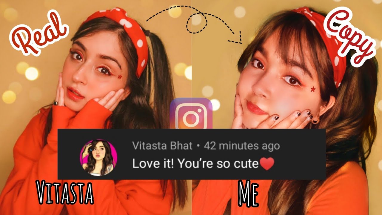 RECREATING INSTAGRAM PHOTOS 😍📸 of @Vitasta Bhat (SHE REPLIED!!!)❤️❤️| Purba Kabi
