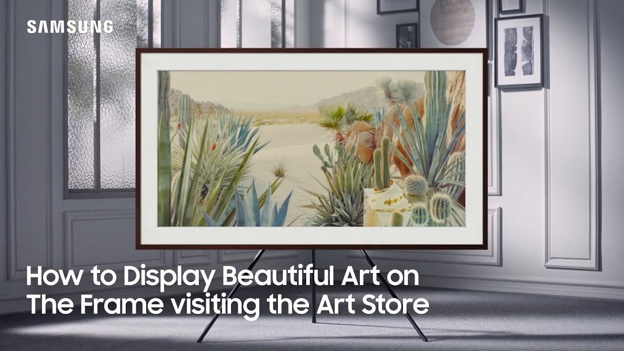 How to Display Beautiful Art on The Frame visiting the Art Store | Samsung