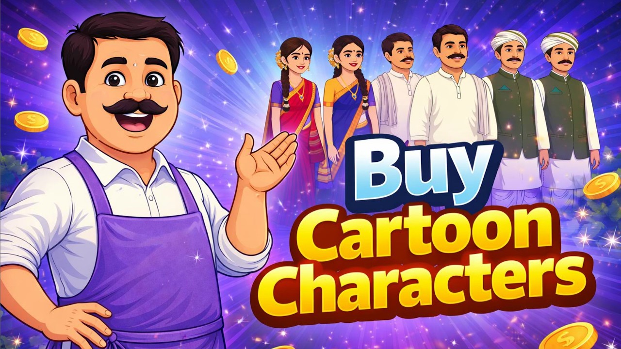 Buy Cartoon Characters for Your YouTube Channel – Ready for Animation | Jeeva Edu