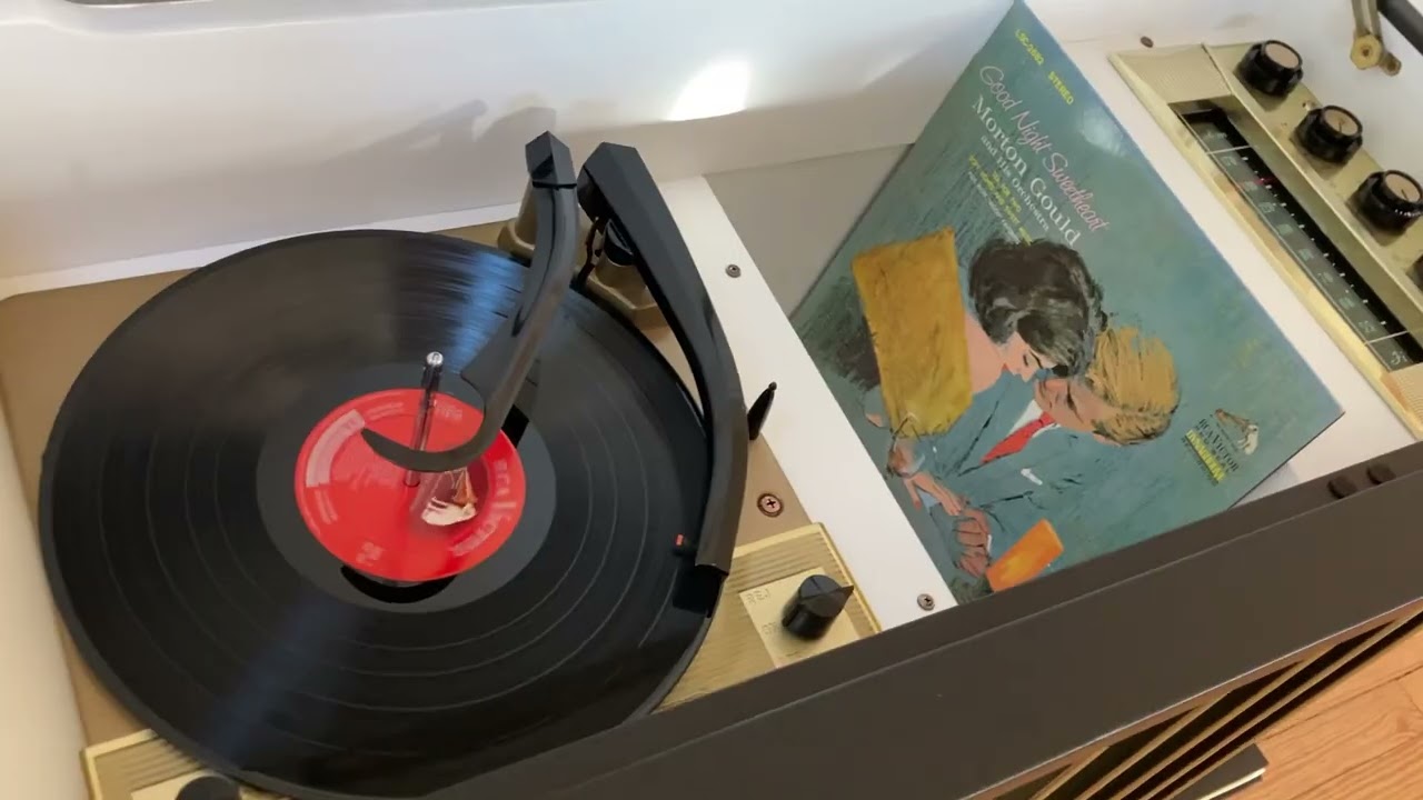 Vintage 1960 Olympic Stereo Console Record Player HiFi, Restored by Jimmy O!