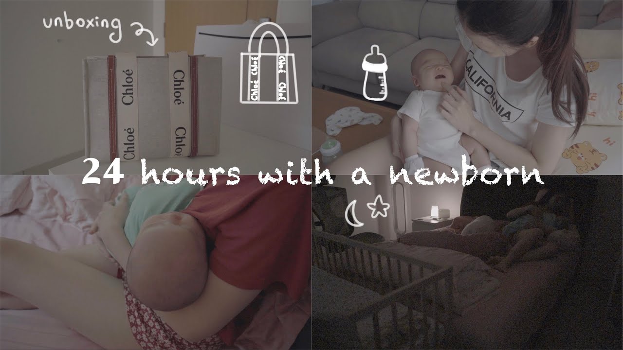 24 hours with a newborn | 7-week-old baby | 沉浸式独立带娃