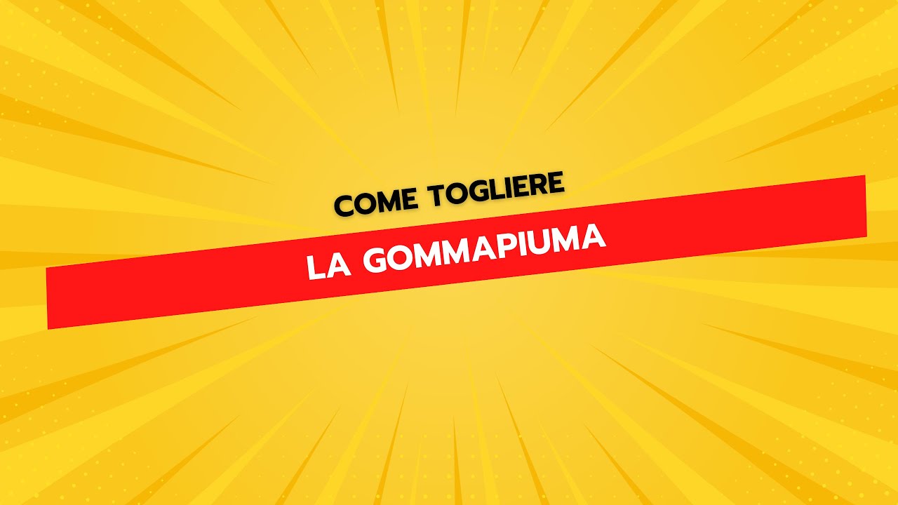 Come Incollare la Gommapiuma