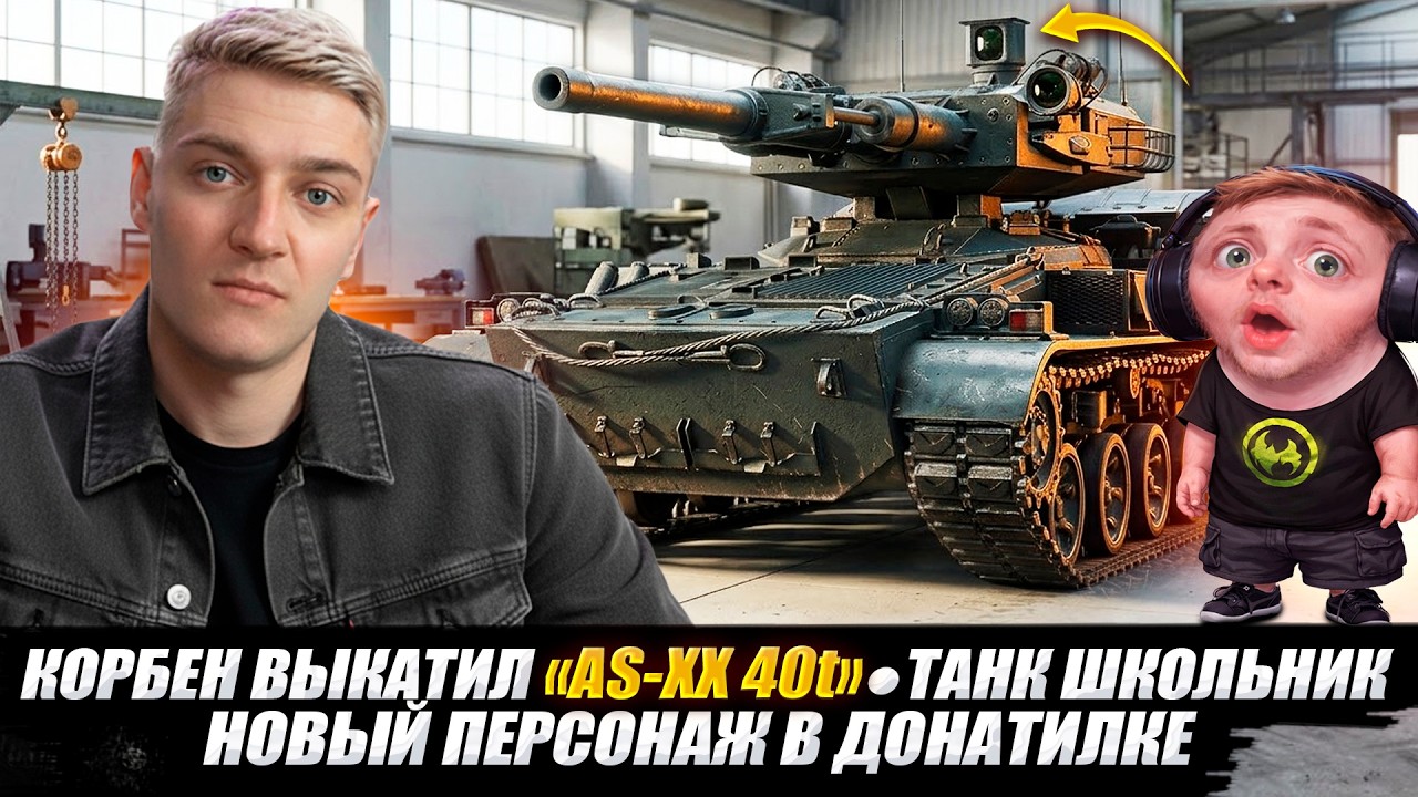 КОРБЕН ВЫКАТИЛ &laquo;AS-XX 40t&raquo; | ТАНК ШКОЛЬНИК | НОВЫЙ ПЕРСОНАЖ В ДОНАТИЛКЕ 🔥