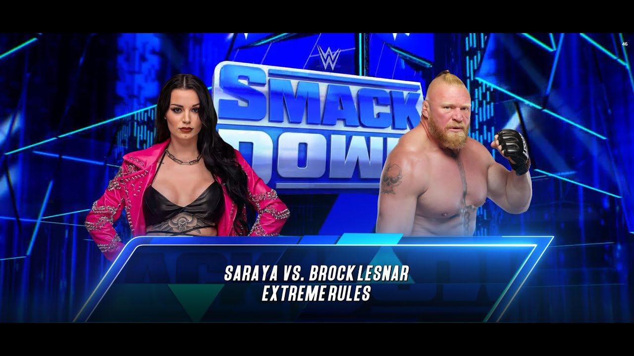 Saraya vs Brock Lesnar | WWE SmackDown Extreme Rules Live Match