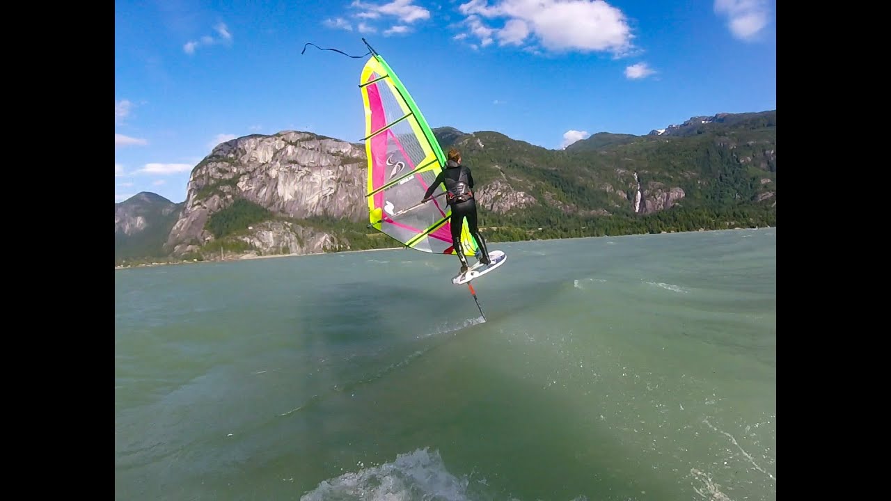 Windfoiling Squamish Spit on Slingshot Infinity 76