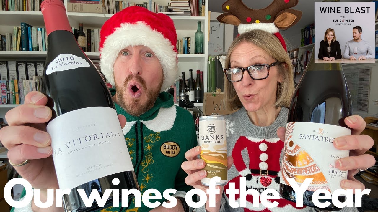 Susie & Peter's Wines of the Year! Complete with silly Christmas outfits! A Wine Blast podcast LIVE