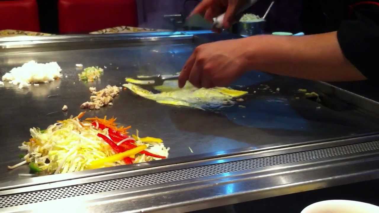 Preparación de Teppanyaki