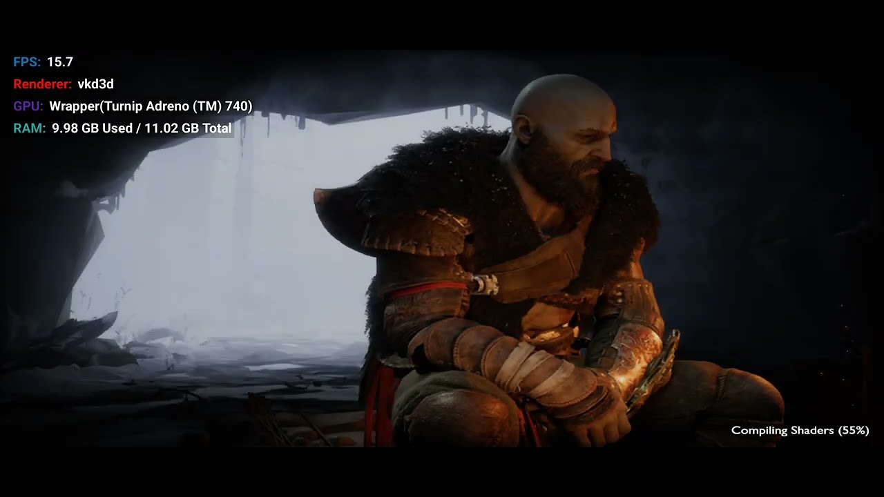God Of War Ragnarok Lite - Winlator ludashi 2.8.2 - Snapdragon 8 Gen 2 