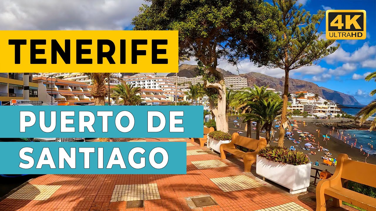 Тенерифе Зимой: Puerto de Santiago 2021 - Как он выглядит зимой (4K Ultra HD)