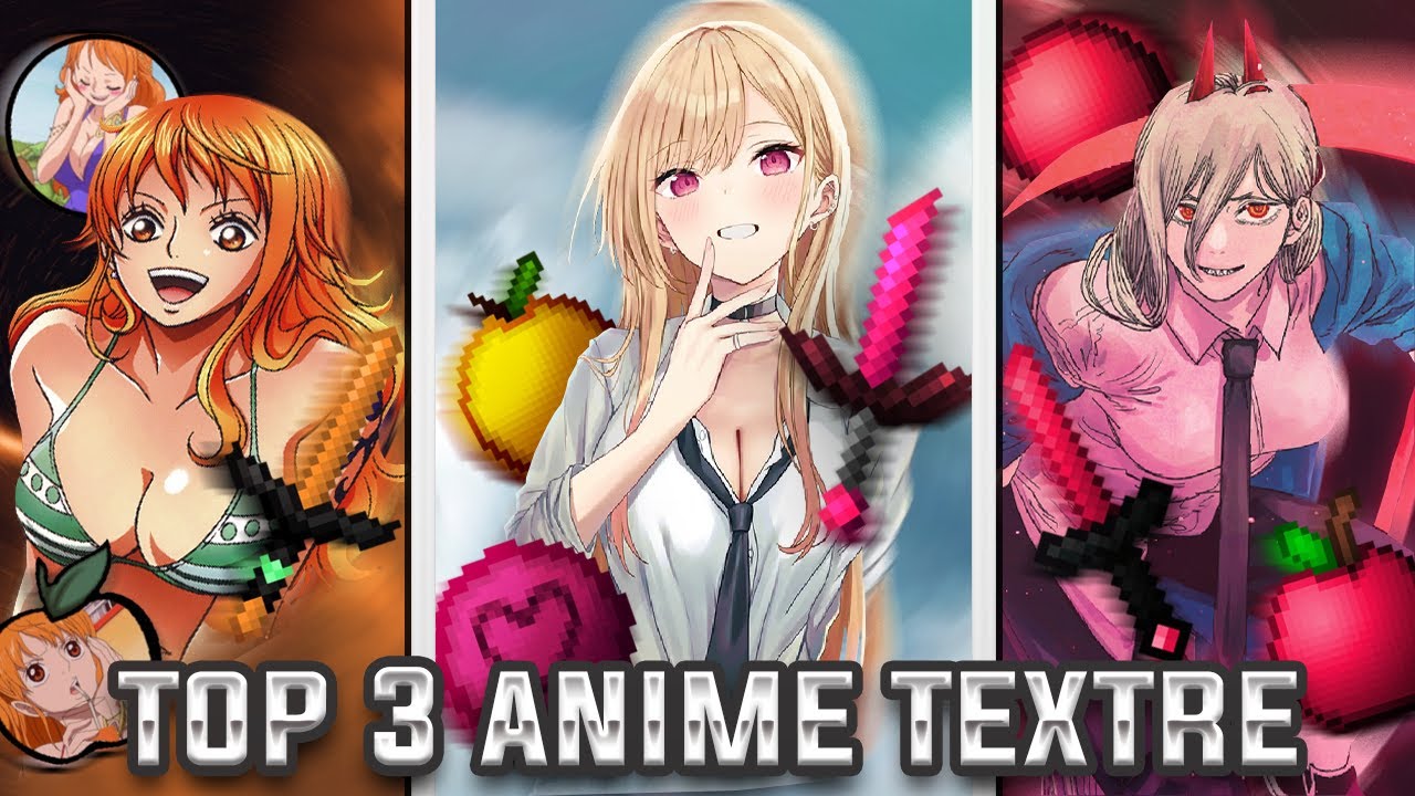 Top 3 Fantastic Anime Texture For Minecraft! Java & Bedrock