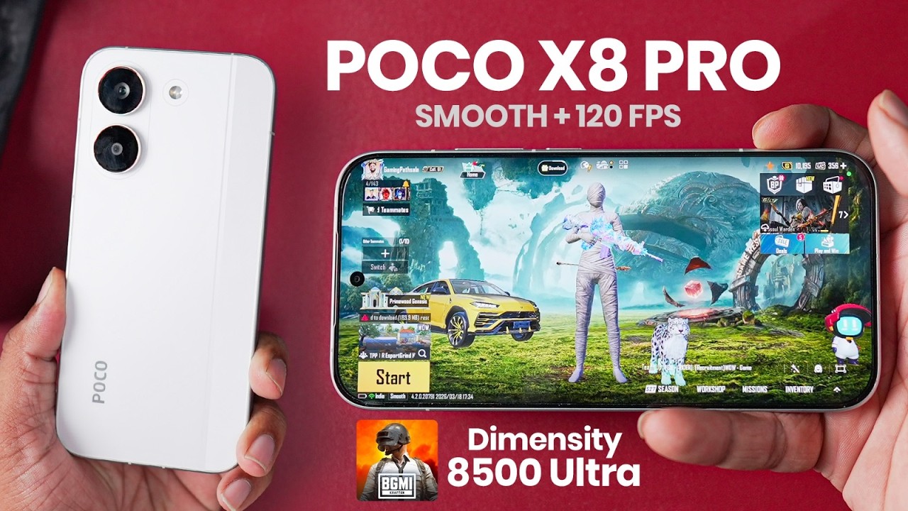 POCO X8 Pro Hardcore Gaming Review 🎮 45° Heat + 120FPS 😳