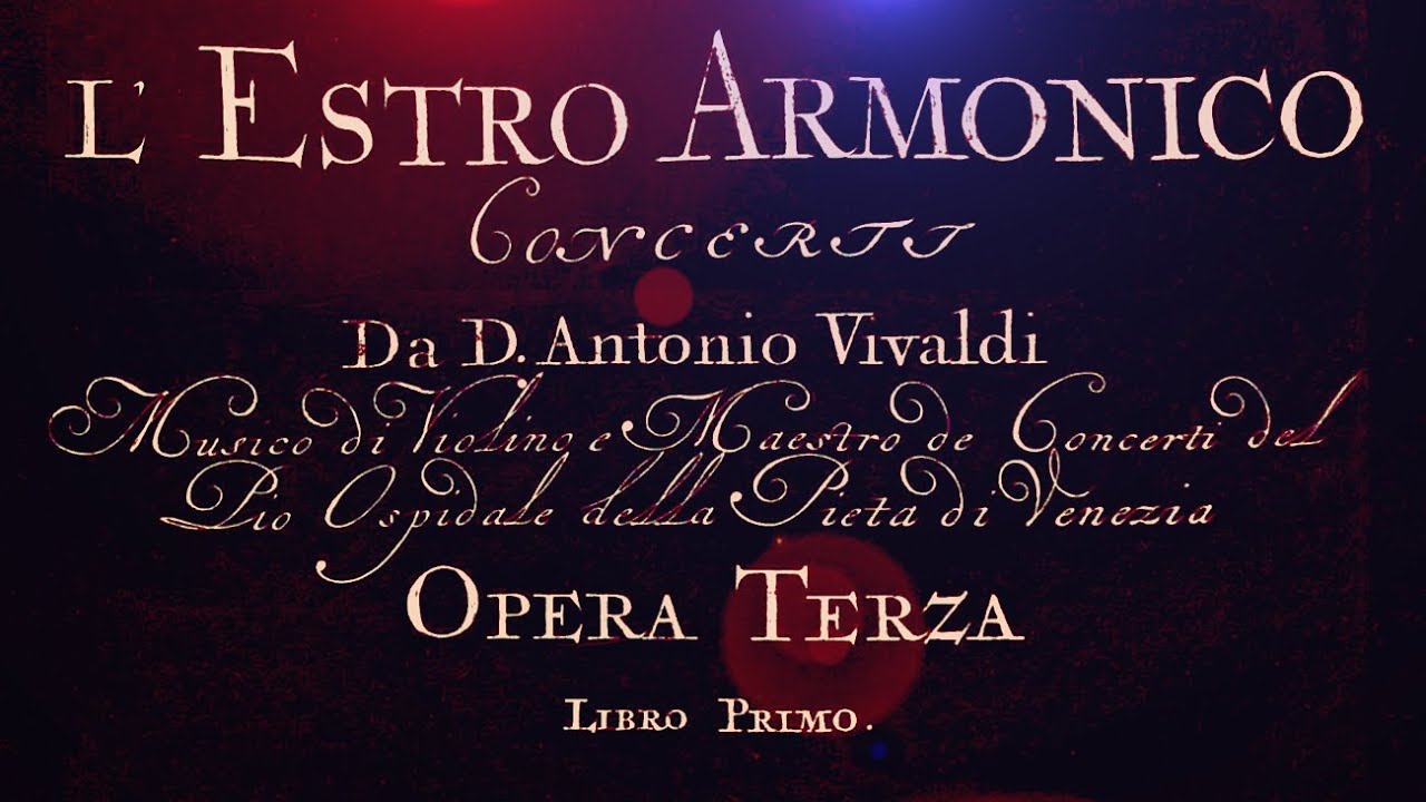 VIVALDI | L'Estro Armonico | Concerto RV 356 in A minor, Op. 3 No. 6 | Original print, 1711