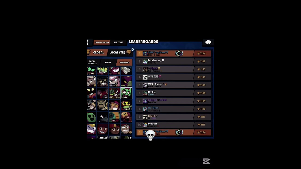Ollie Top 1 #shorts #brawlstars #leader #leaderboards 