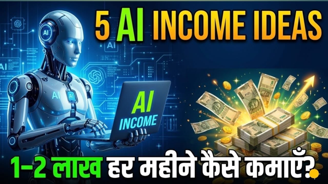 AI se Paise Kamane ke 5 Secrets tarike | AI क्या है | 5 Income Ideas to Make Money from AI | #ai