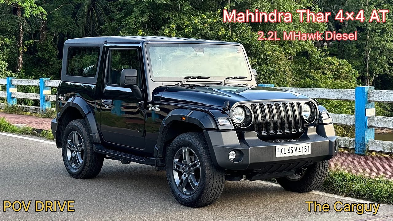 Mahindra Thar 2023 model 4x4 POV Drive | 2.2L MHawk Diesel | ASMR | The Carguy  | 4K | #113 |