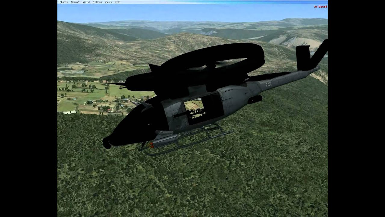 Avatar helicopter Aerospatiale Sa-2 Samson FSX 720p HD