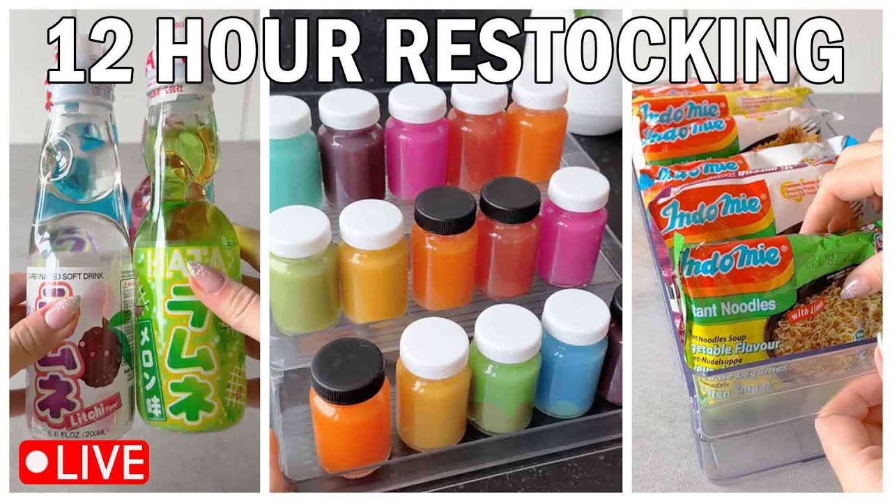 🔴 24/7 Restocking ASMR Live | Relaxing Cleaning & Organizing to Help You Fall Asleep 😴