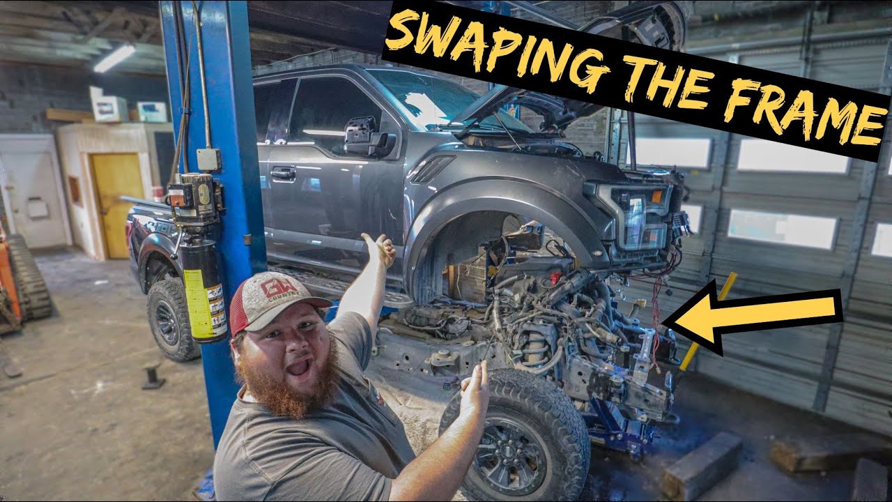 We Swap out Destroyed frame on 2019 Ford Raptor