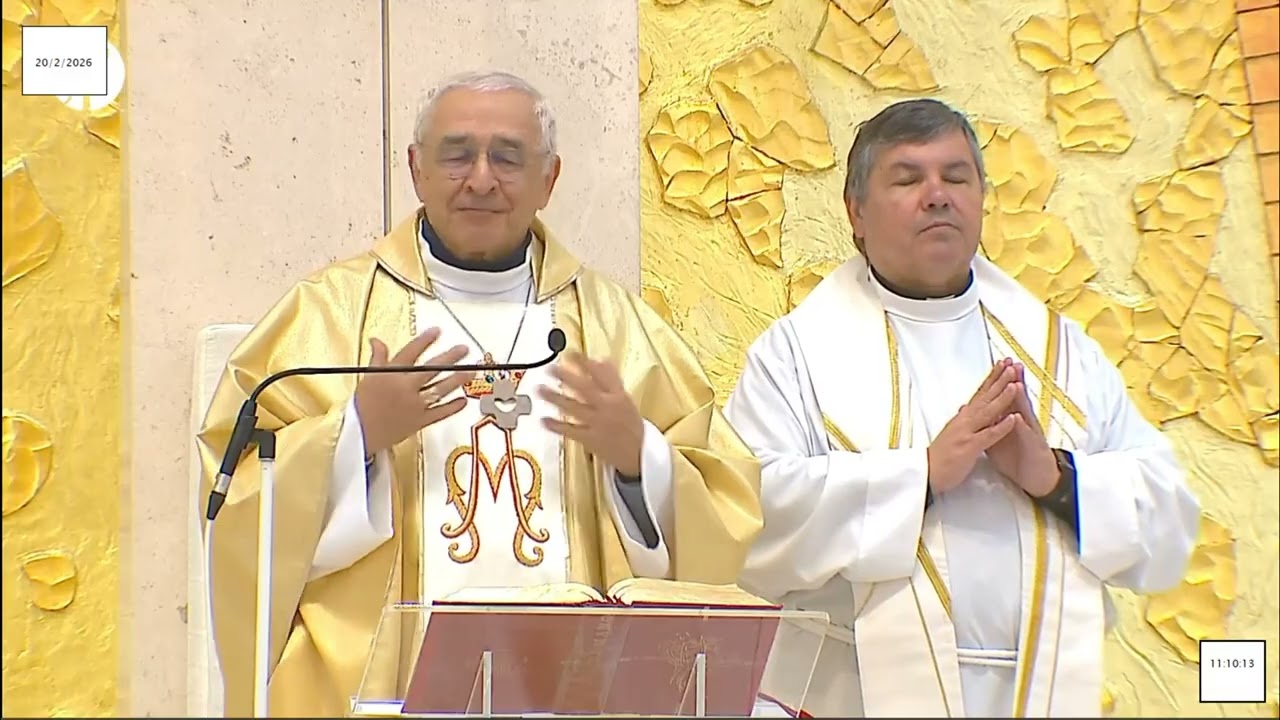 Missa   desde a Basílica da Santíssima Trindade do Santuário de Fátima 20.02.2026