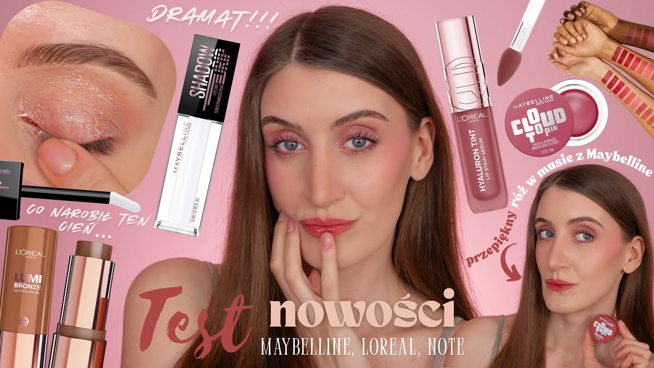 Test nowości z drogerii 🩷 trwały tint do ust Loreal Hyaluron tint i rozczarowujący cień Maybelline..