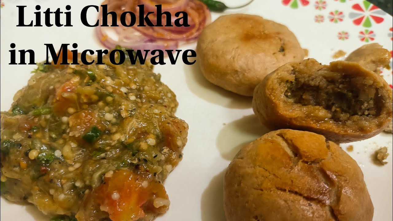 Litti Chokha | Soft and Crispy Litti in Microwave | Litti Recipe