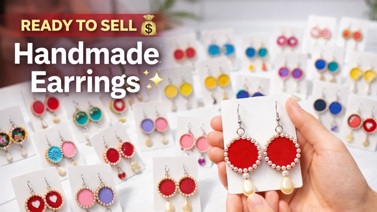 I Made 30 Pairs of Earrings from Bottle Caps 💰 Easy Recycled Craft You Can Sell!
